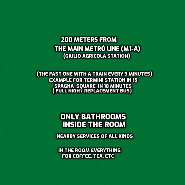 B&B Near Metro' Central Line - Only Wc In The Rooms 15 Minutes To Termini Station 20 To Spagna Square - In The Night Bus Roma Dış mekan fotoğraf
